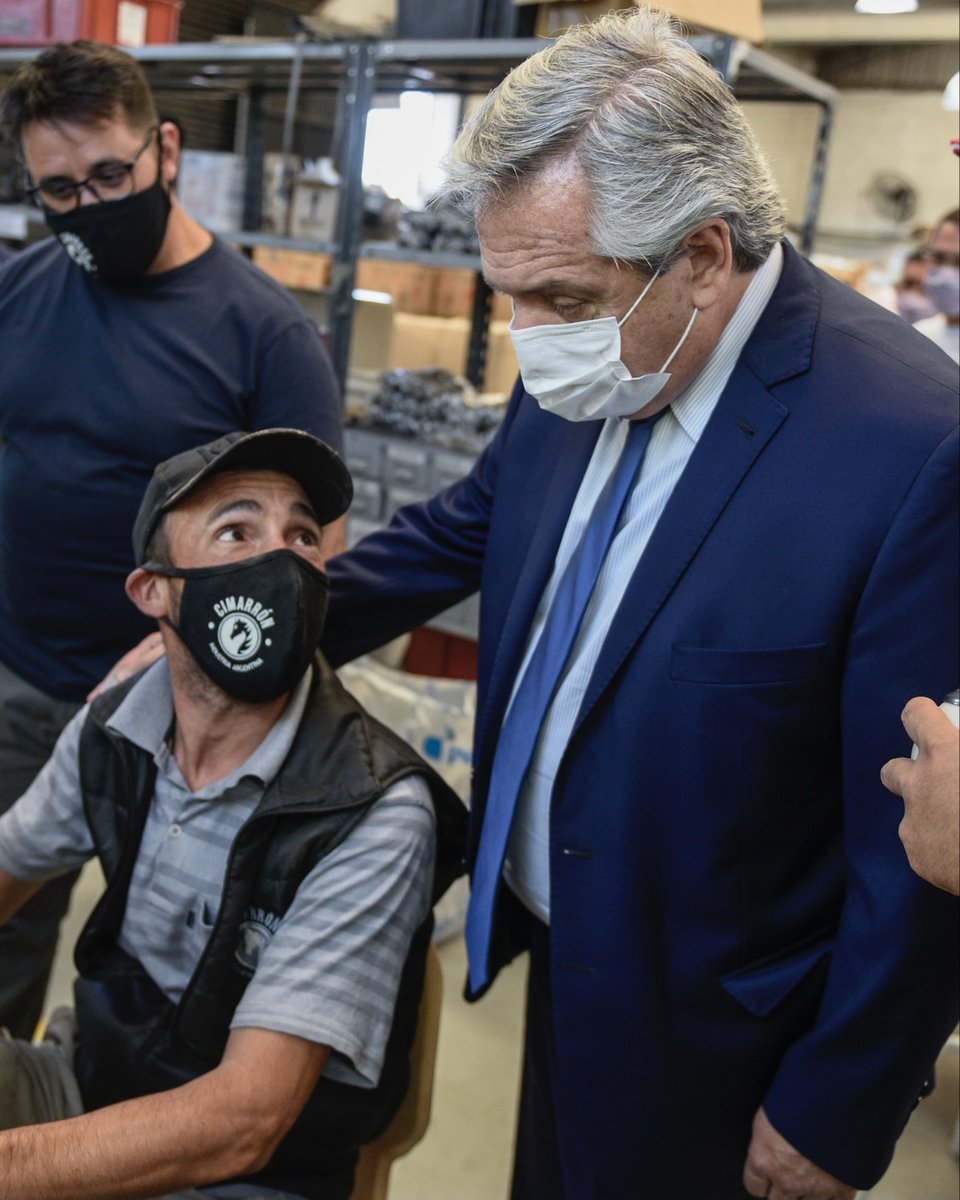 ALBERTO FERNÁNDEZ VISITÓ LA TABLADA: El presidente estuvo en la cooperativa Cimarrón.