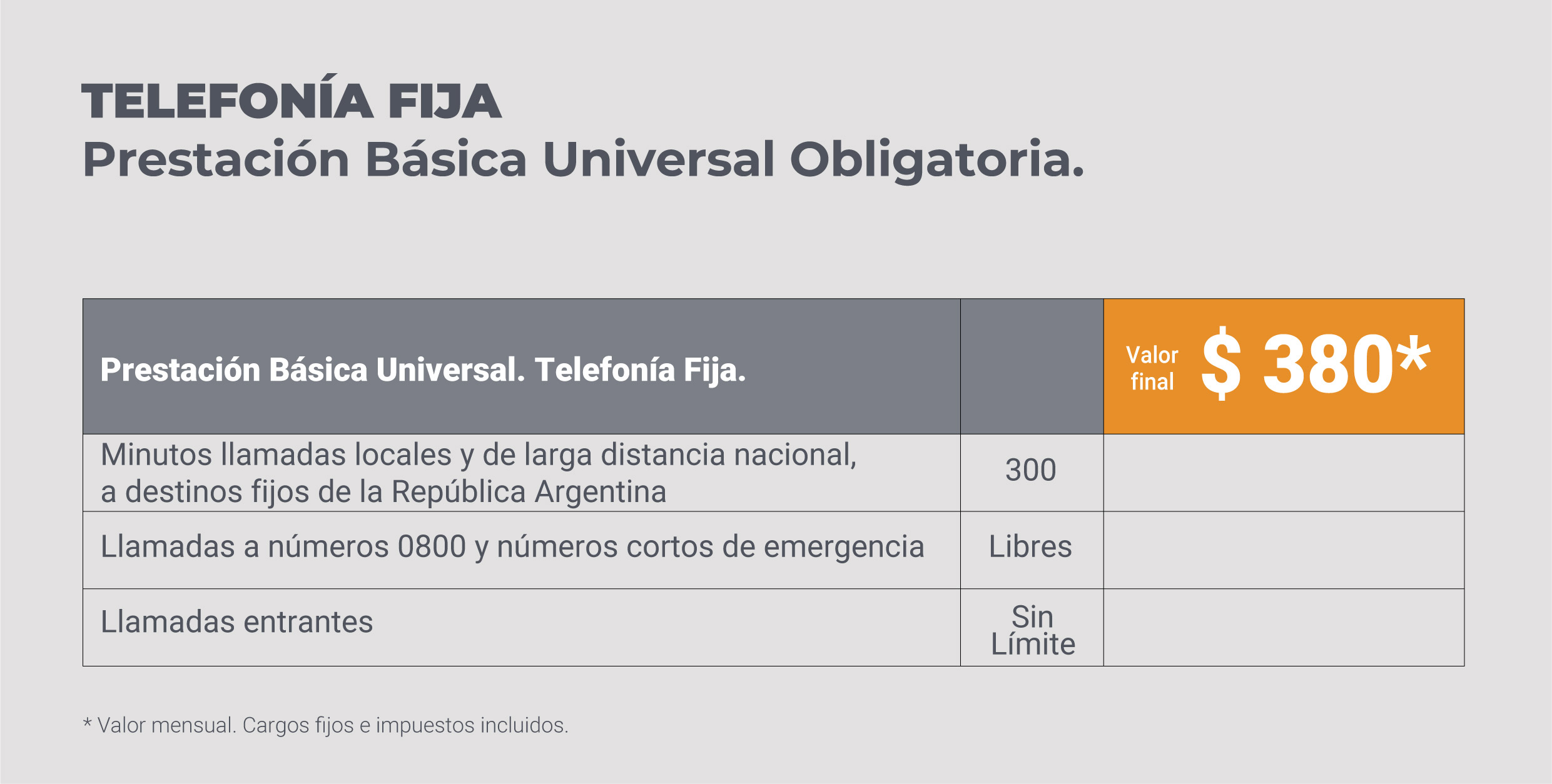 internet telefono precios bajos