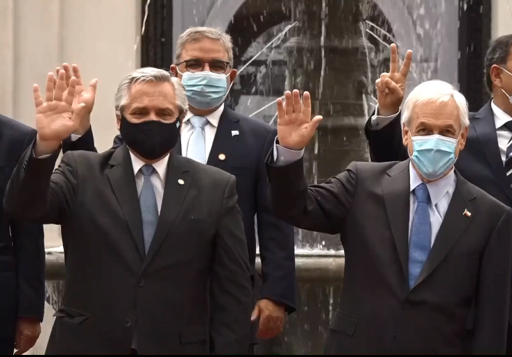 ALBERTO FERNÁNDEZ : Está en Chile para firmar convenios científicos y comerciales