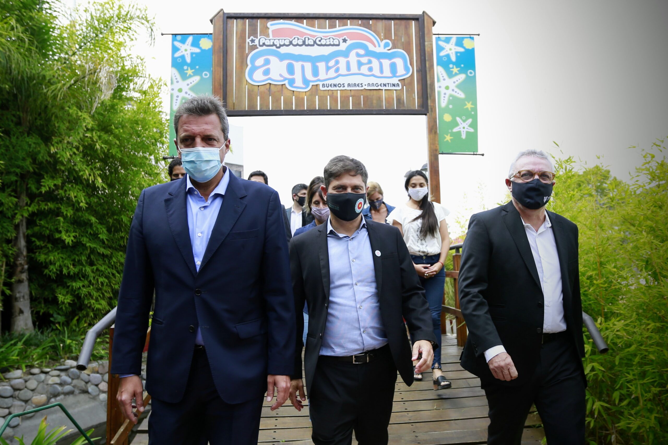 Kicillof participó del acto de reapertura del Parque de la Costa