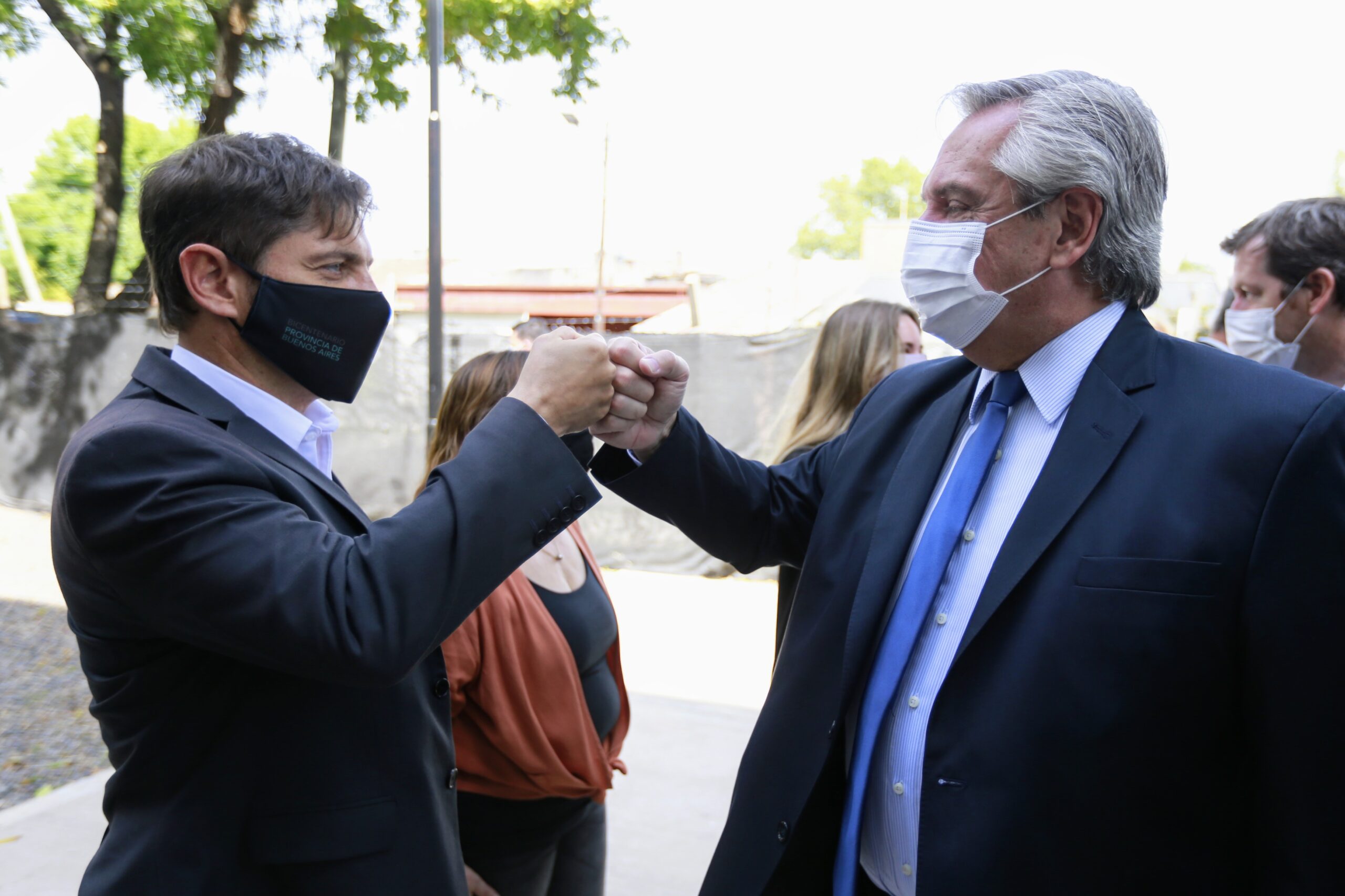 ALBERTO FERNÁNDEZ Y AXEL KICILLOF: Inauguraron una institución de formación docente en Almirante Brown