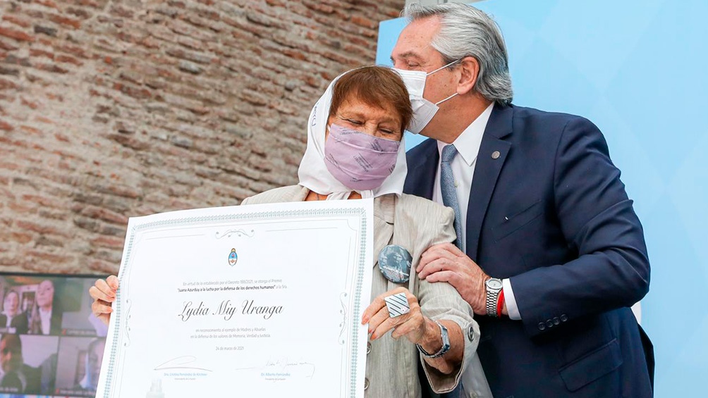 Alberto Fernández elogió a Madres, Abuelas y familiares de desaparecidos