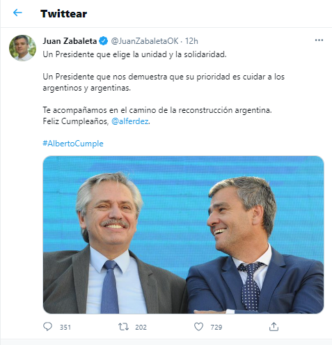 Alberto Fernández Cumpleaños