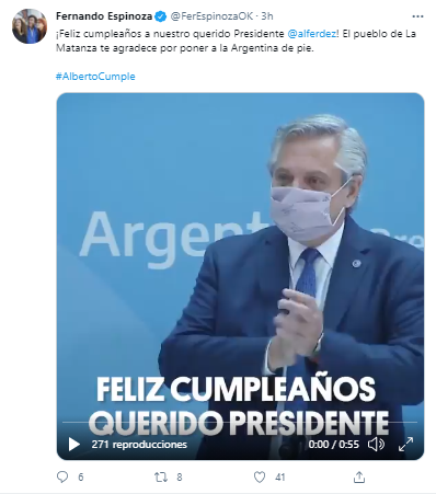 Alberto Fernández Cumpleaños