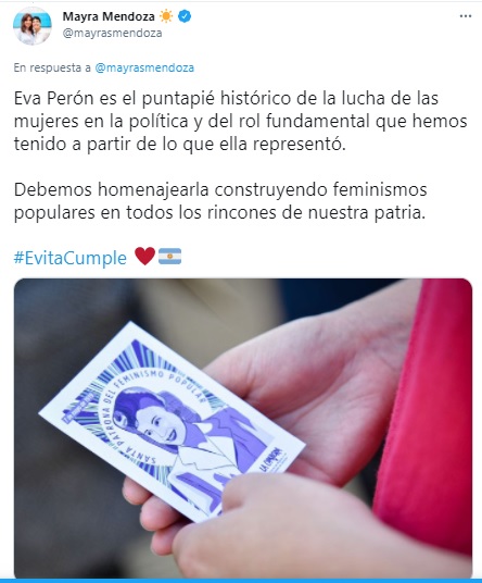 102 años Eva Perón