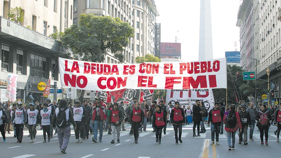 Marcha del viernes: El MST acompañó la marcha de trabajadores a Plaza de Mayo