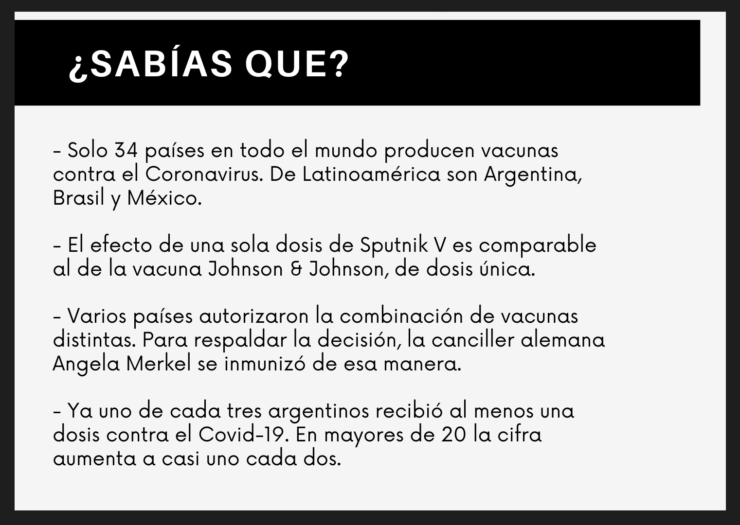 Sputnik V segundas dosis