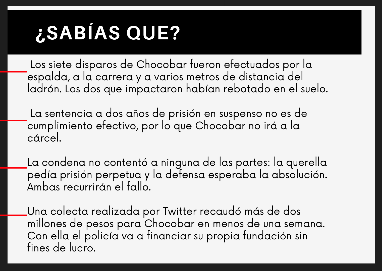 Sentencia a Chocobar