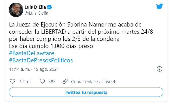 Luis D'elía marcha