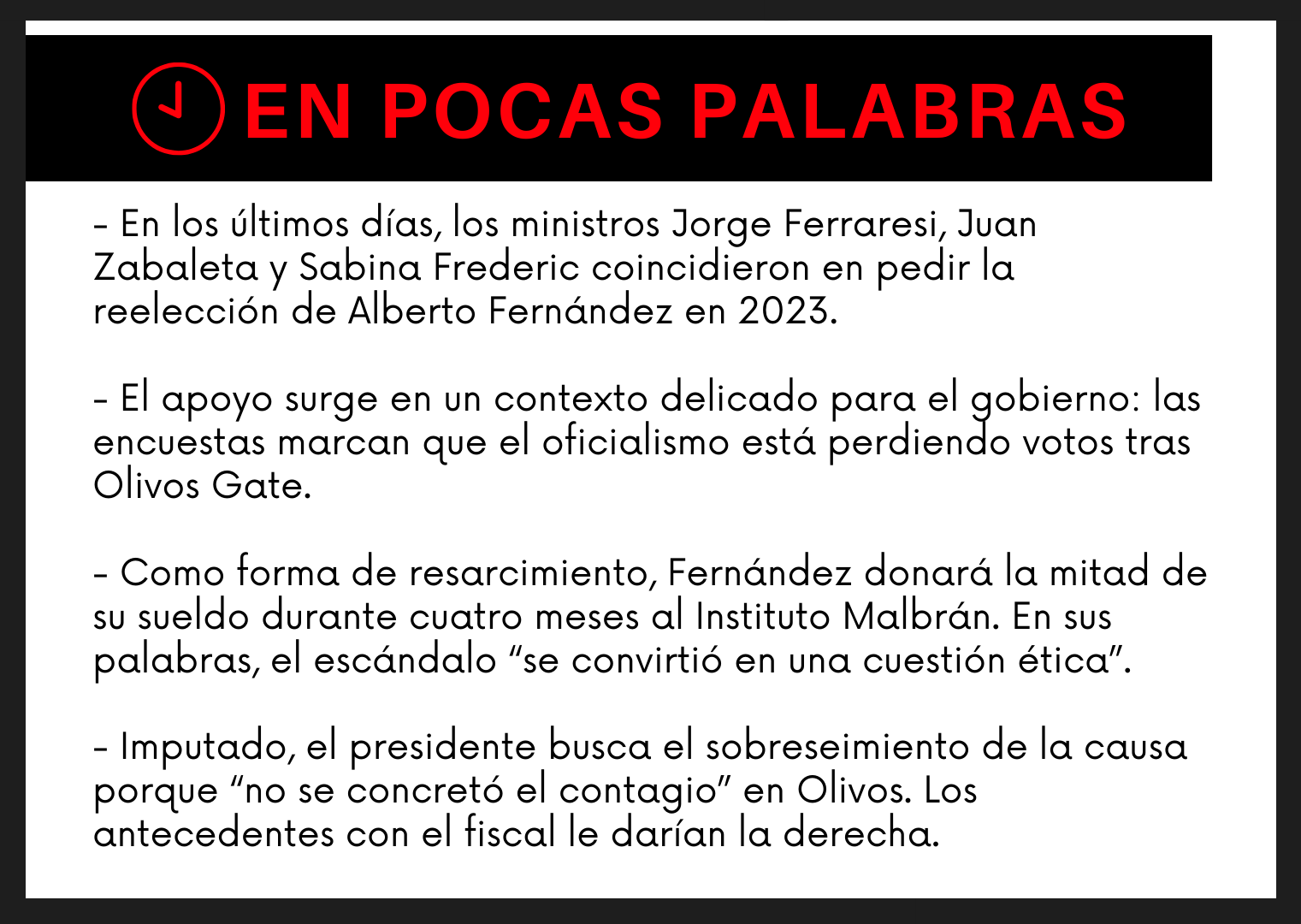 Alberto reelección