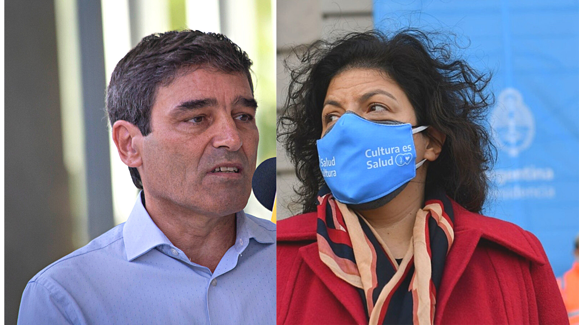 Vizzotti vs. Quirós: barbijo al aire libre sí o no