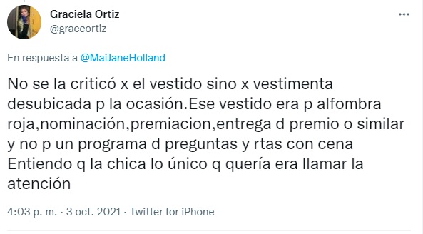 Brenda Asnicar vestido