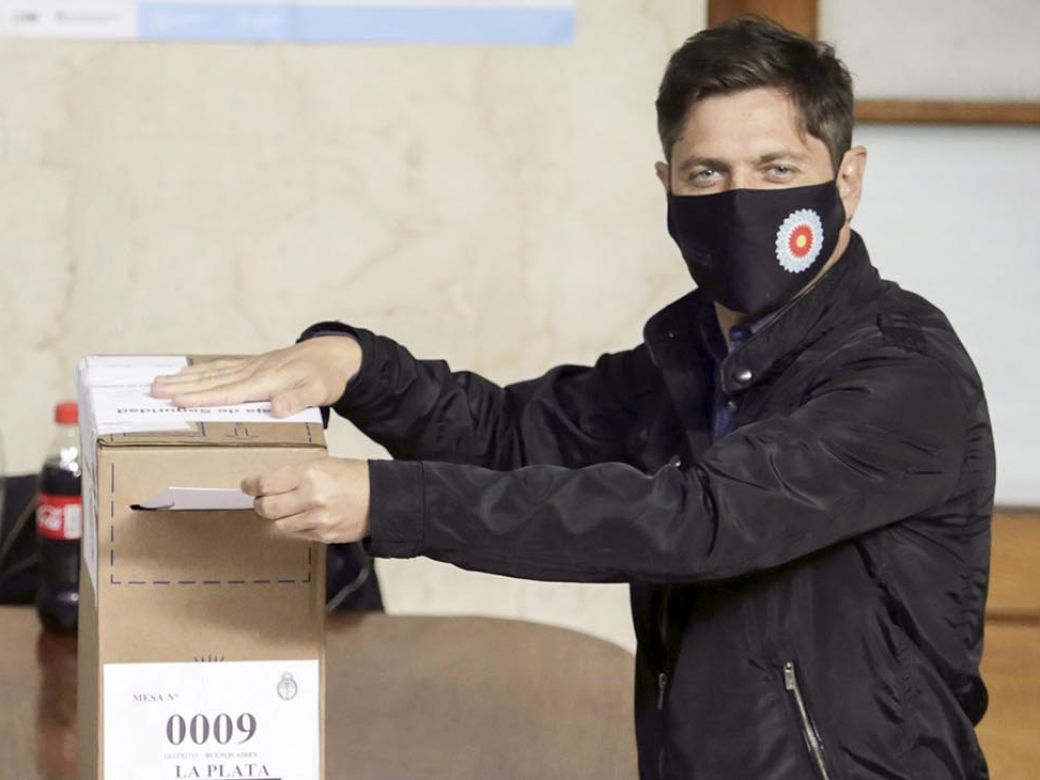 Votó Axel Kicillof: “Estamos trabajando en toda la provincia de Buenos Aires”