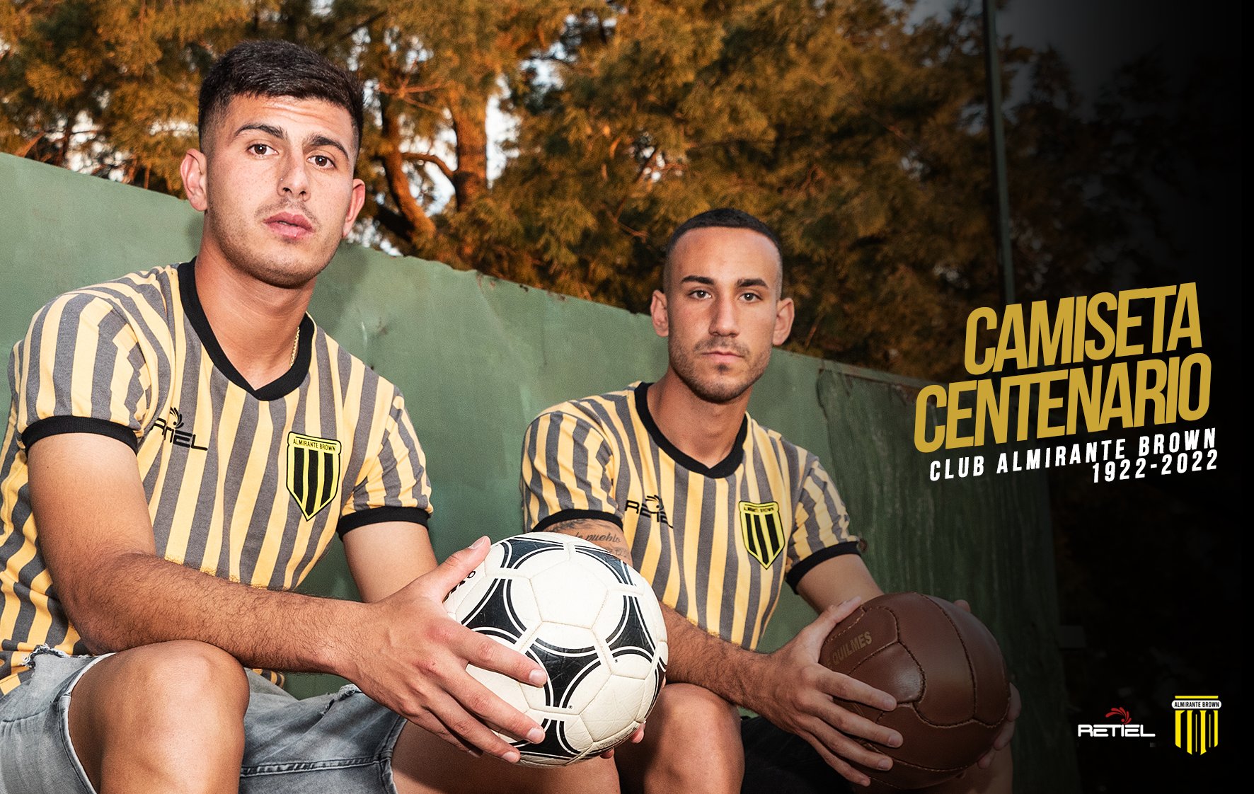 Almirante Brown ya tiene su camiseta del centenario