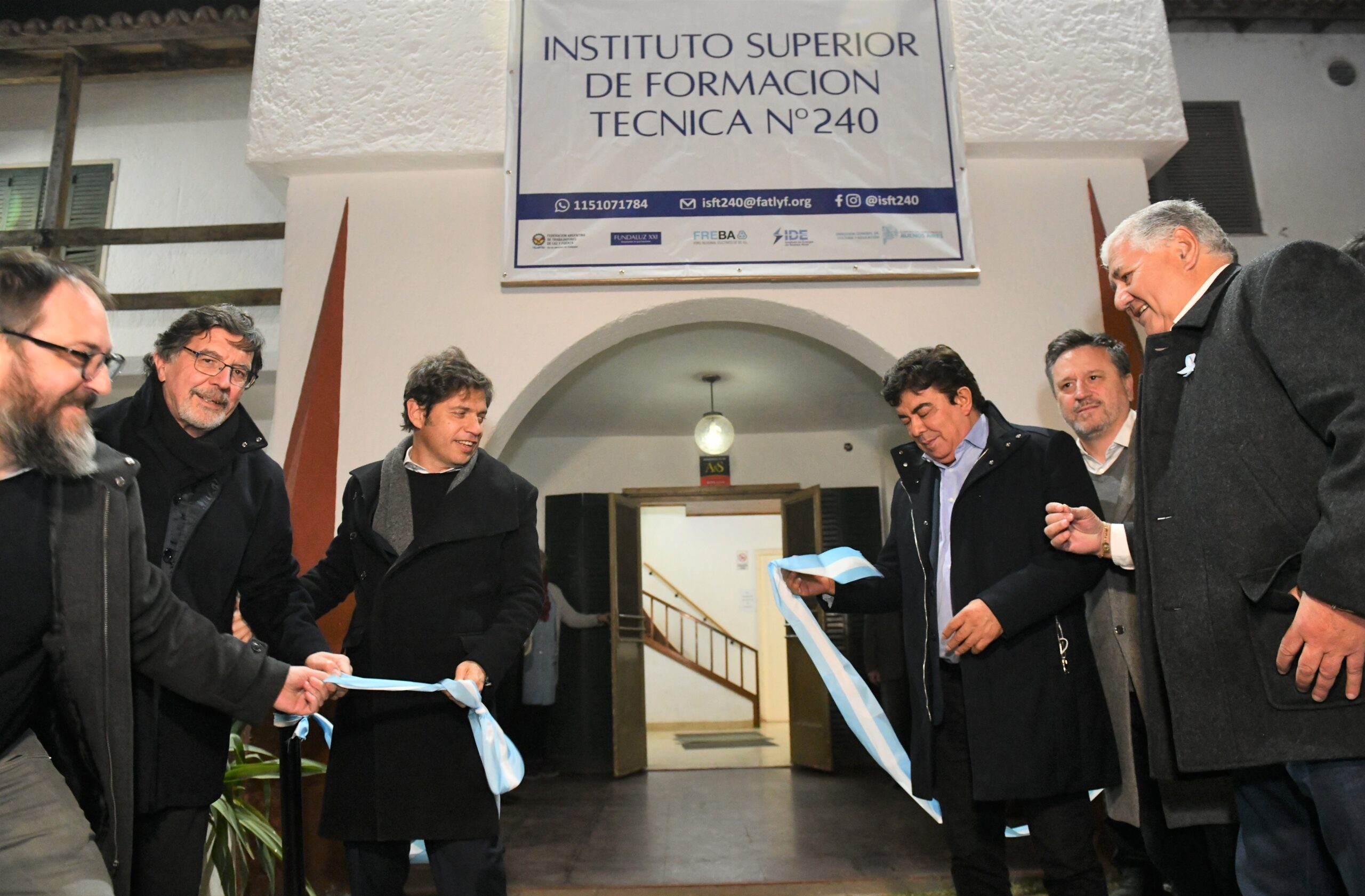 Kicillof y Espinoza inauguraron un centro educativo en Virrey del Pino