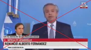 Renuncia Alberto Fernández Fake