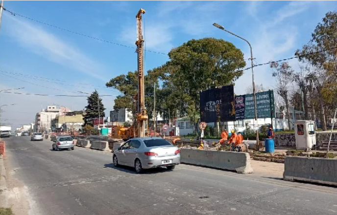 San Justo: Continúan las obras en el paso bajo nivel de Avenida Illia