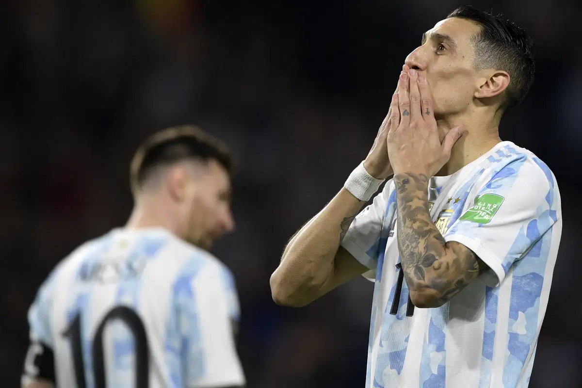 Di María se sumó a la lista de lesionados junto con Messi, Dybala, Correa y Foyth