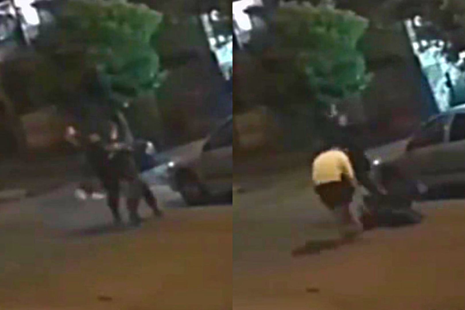 Ataque piraña en 15 segundos en Isidro Casanova: Patean a un joven en el suelo para robarle