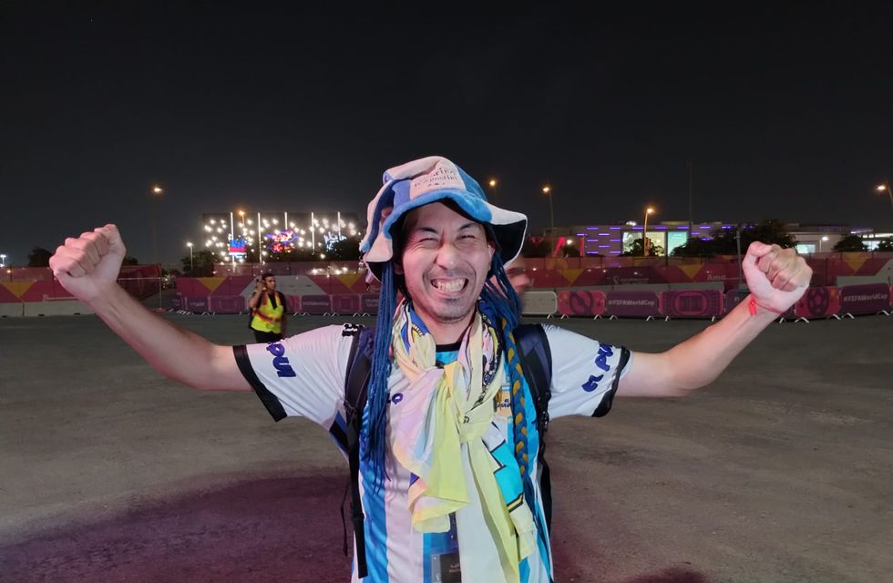 Hincha Japonés Argentina Qatar