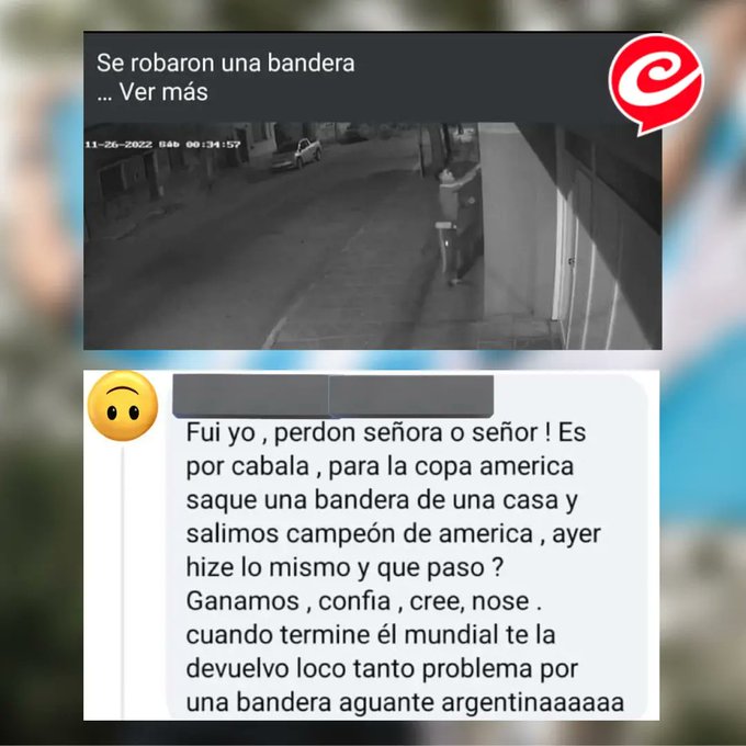 Bandera Argentina Cábala