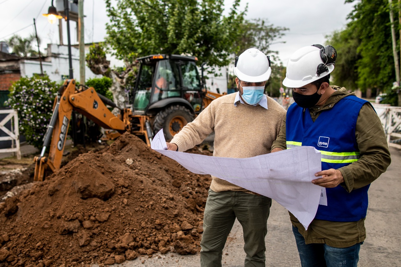 Laferrere: AySA comienza construcción de cloacas que beneficiará a 150 mil vecinos de La Matanza