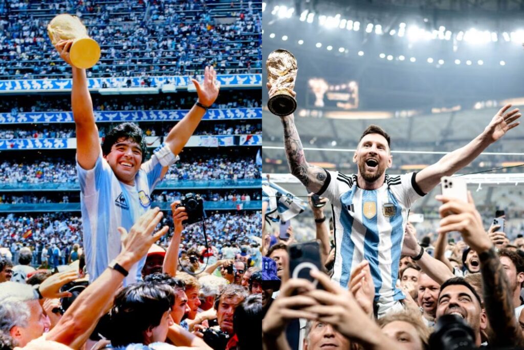 Maradona Messi Relación