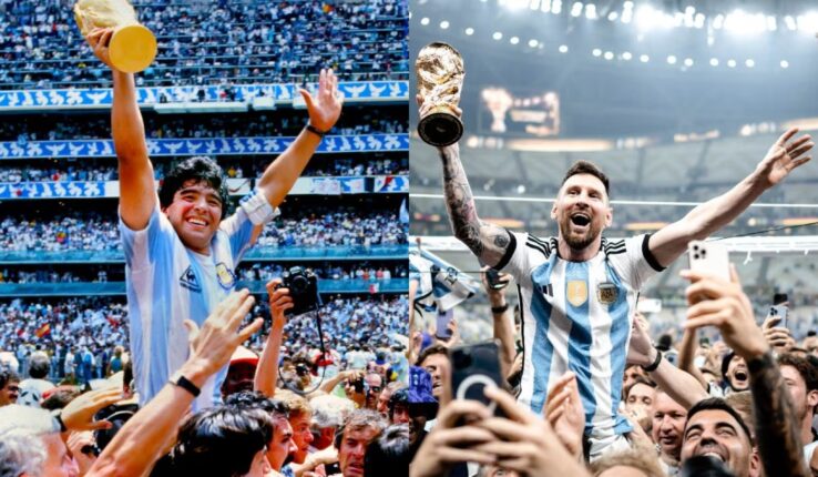 Maradona Messi Relación