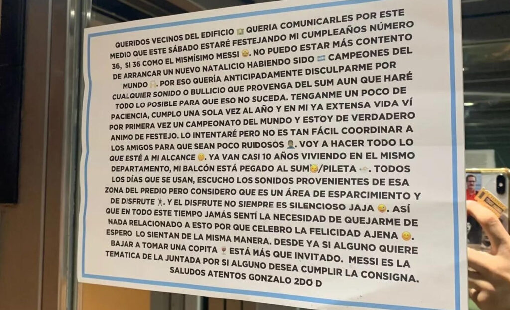 Edificio Cumpleaños Messi