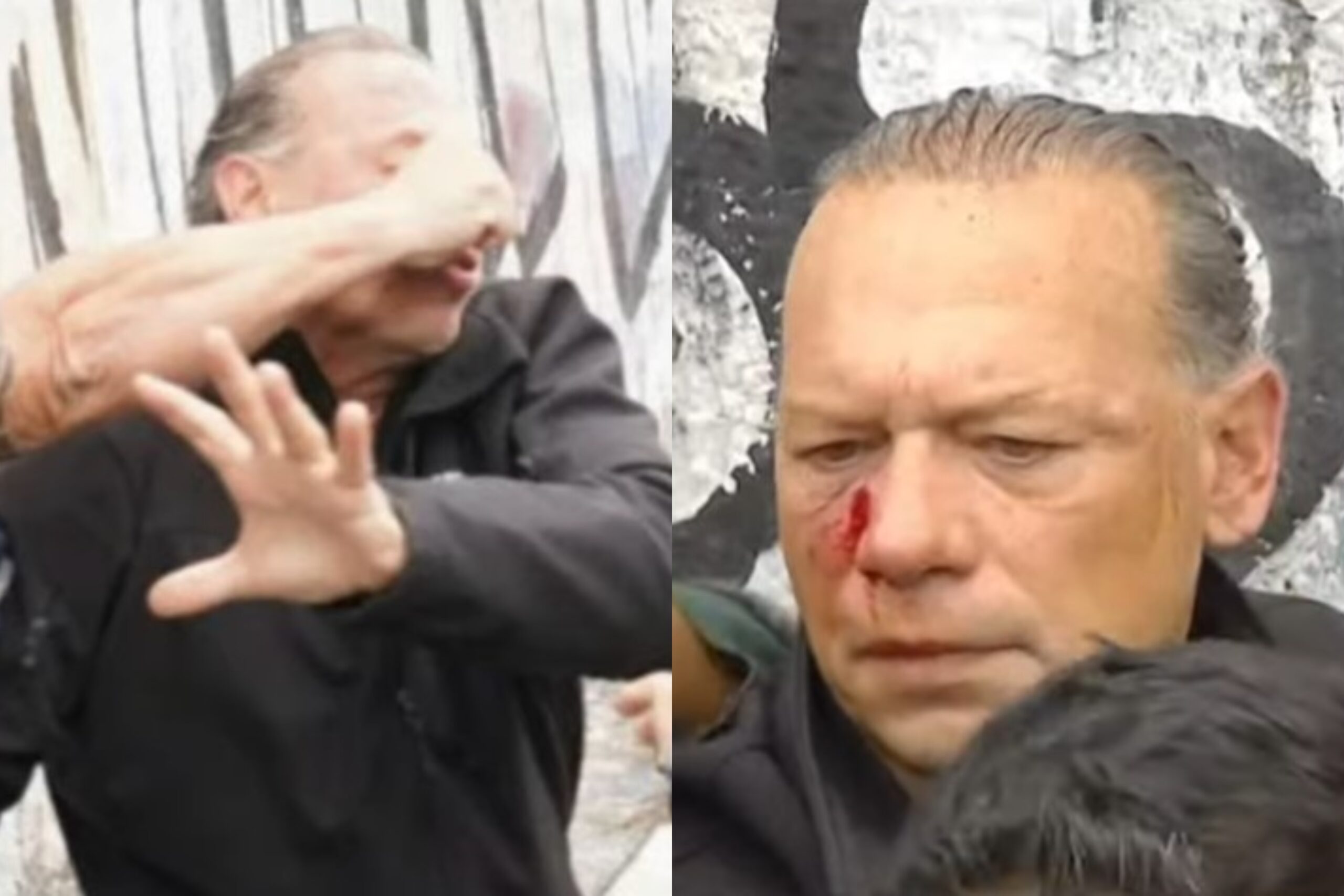Golpean y apedrean al ministro Sergio Berni en una protesta por el crimen del colectivero en La Matanza