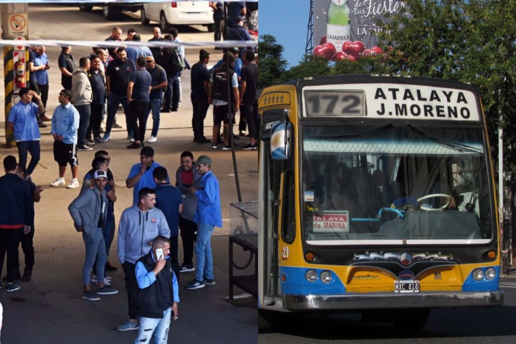 Paro Colectivos Asaltos Matanza