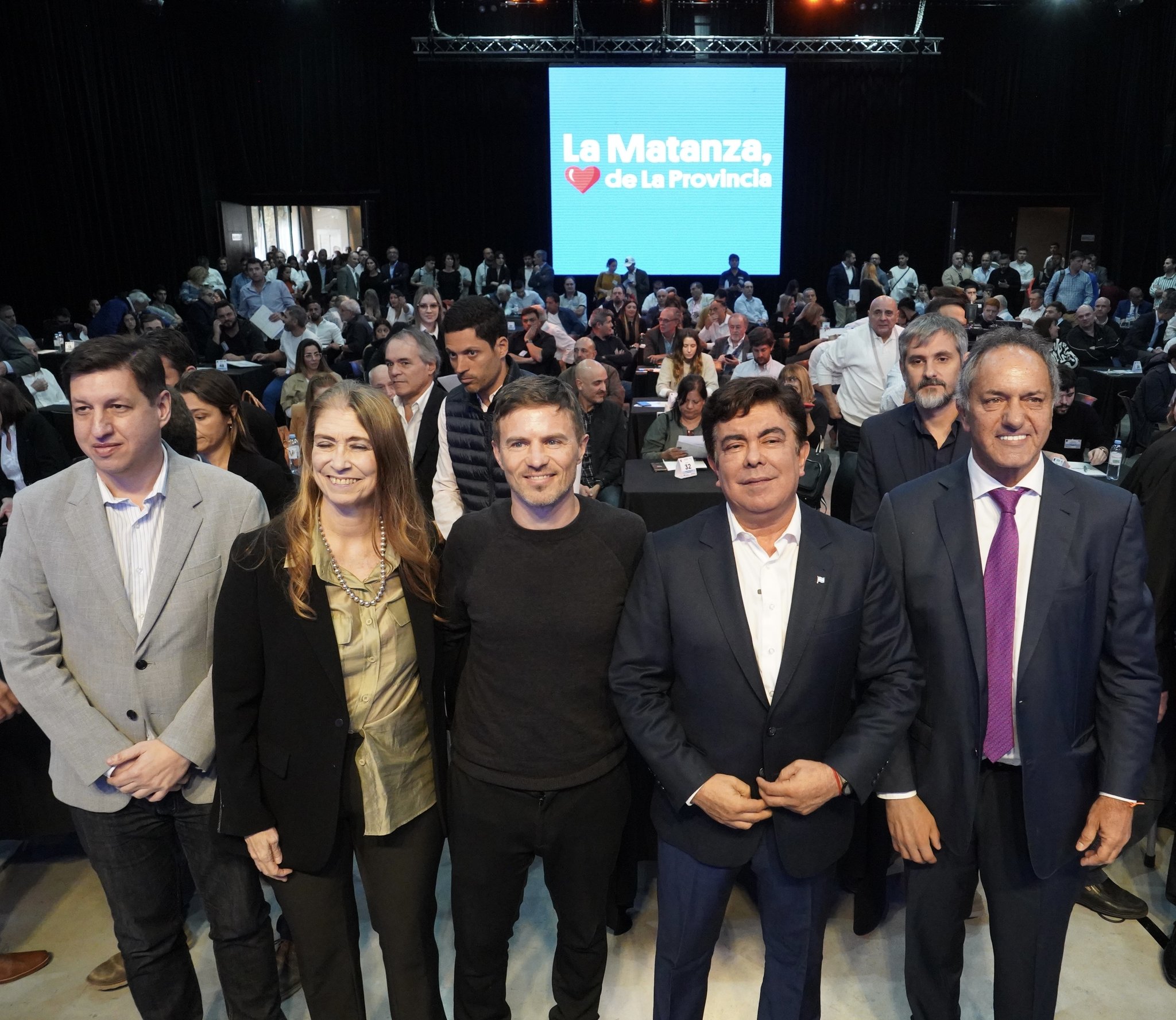 En modo “candidato”, Scioli se mostró en La Matanza junto a Espinoza: “Nadie en el FdT tiene una coherencia como la mía”