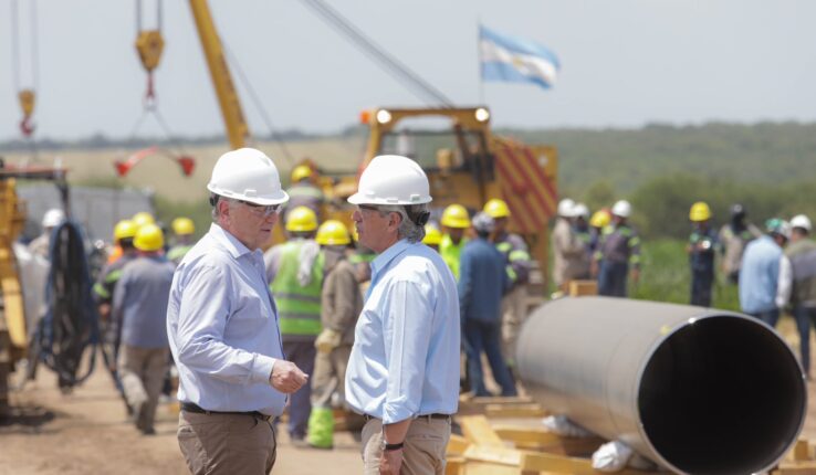 Gasoducto Néstor Kirchner Llenado