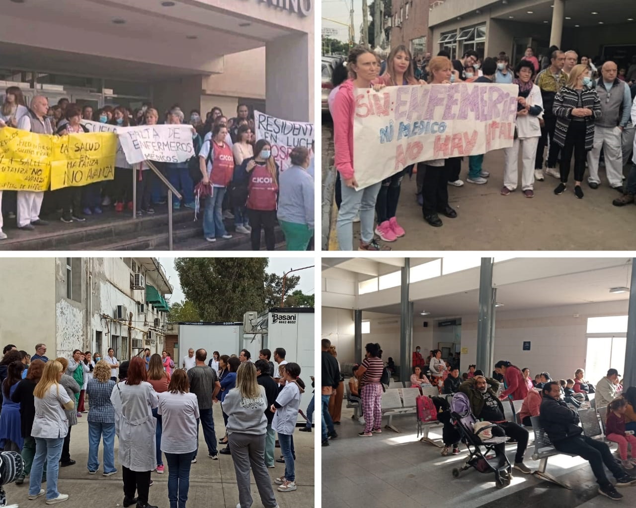 Hospital de niños de San Justo: solo atiende urgencias ante la falta de medicos