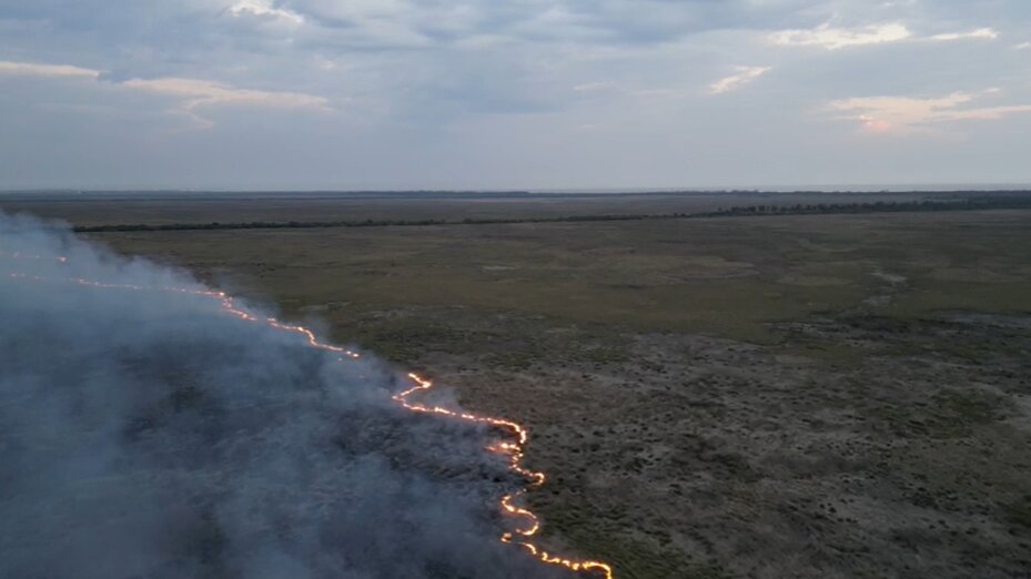 Incendio en Punta Lara