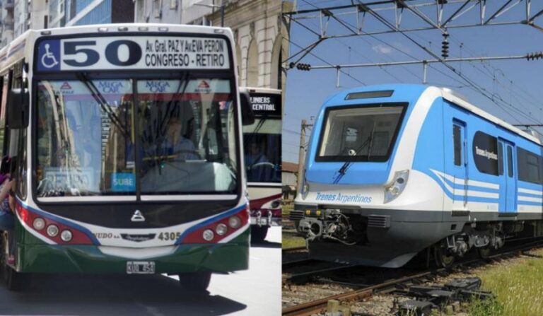 trenes y colectivos
