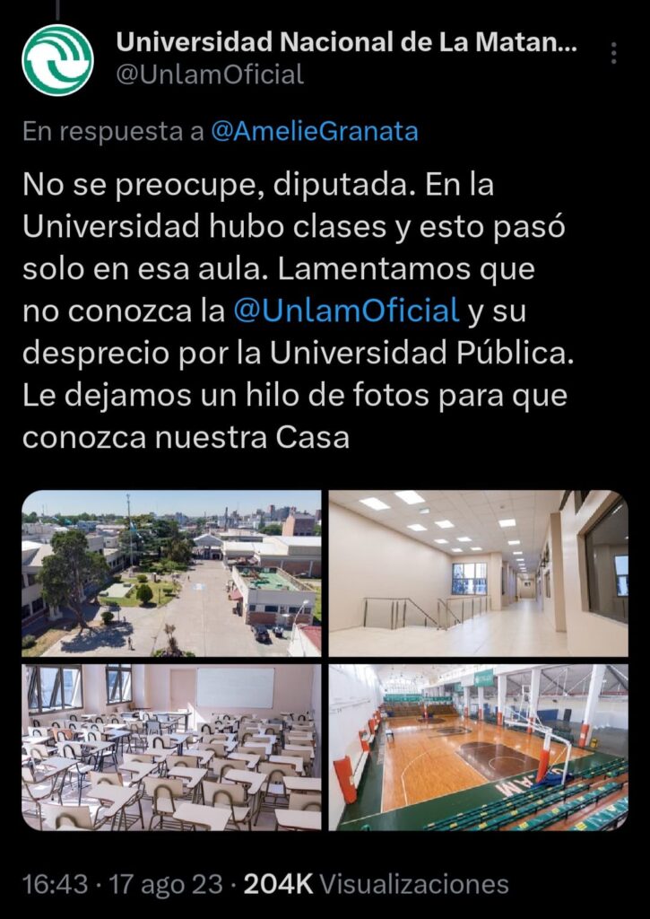 Universidad de La Matanza Amalia Granata