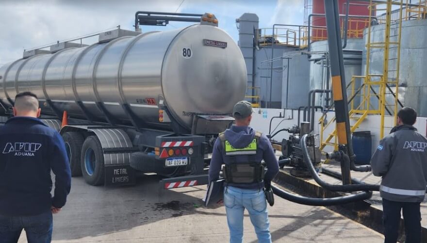 La Aduana denunció por presunto contrabando a la empresa Bioils Argentina
