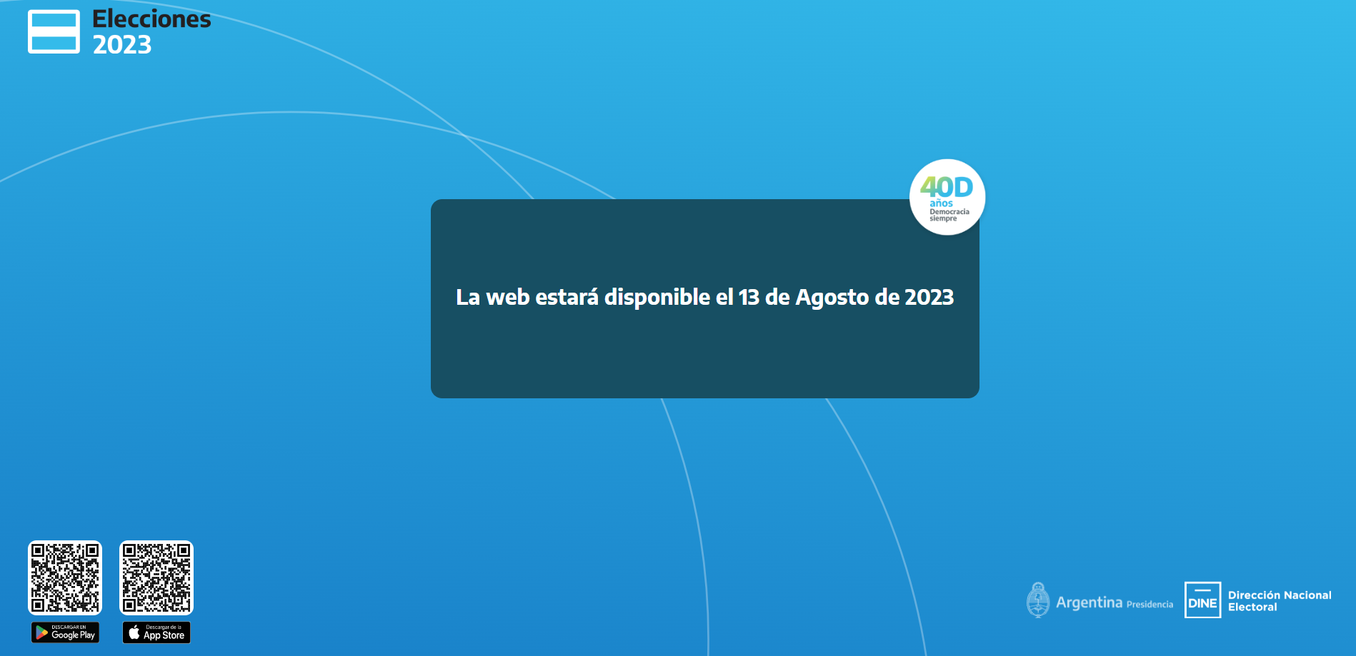 Ya esta disponible la web para los resultados oficiales