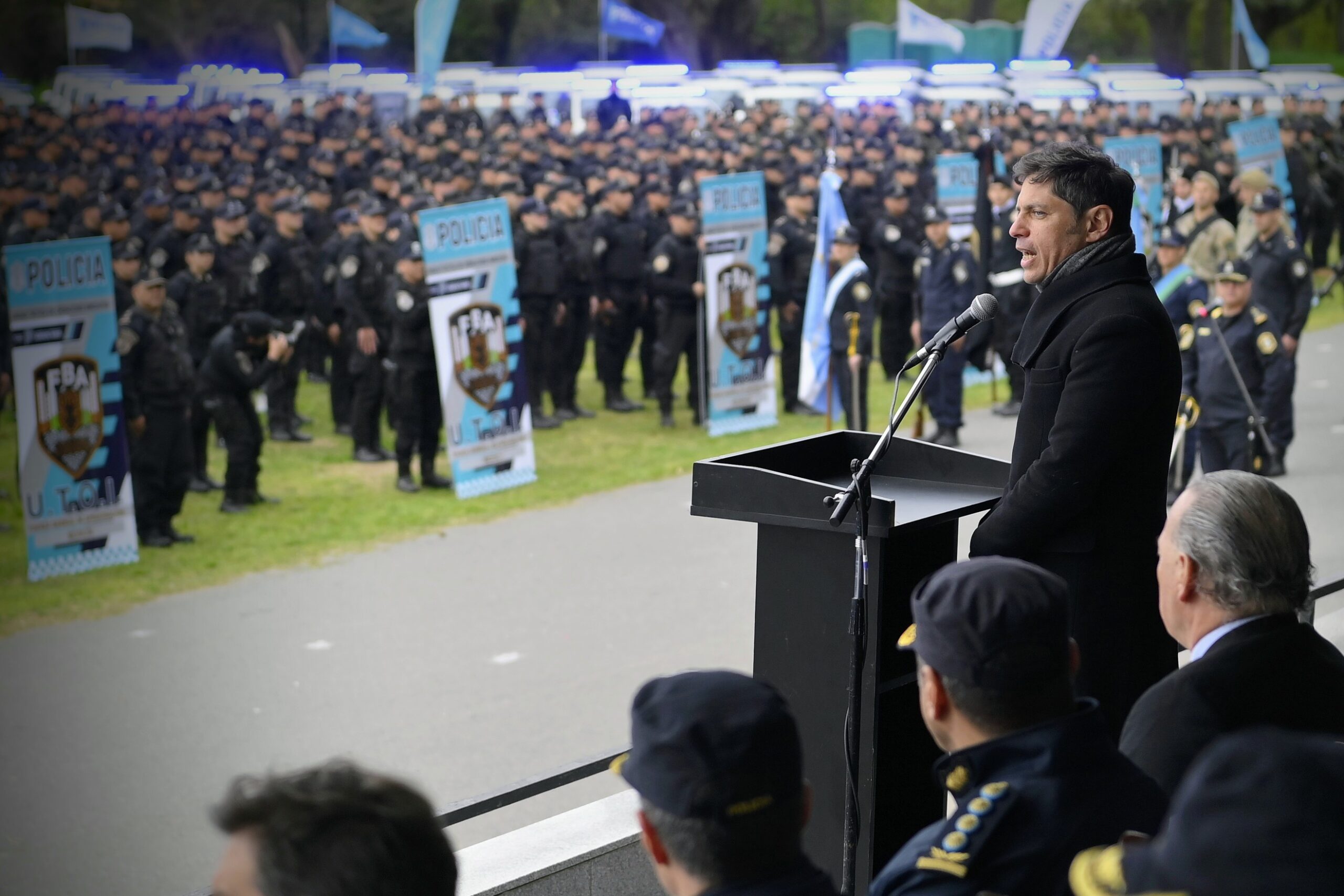 Kicillof y Berni pusieron en funcionamiento 325 patrulleros nuevos en la provincia