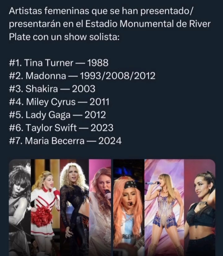 María Becerra llenó River