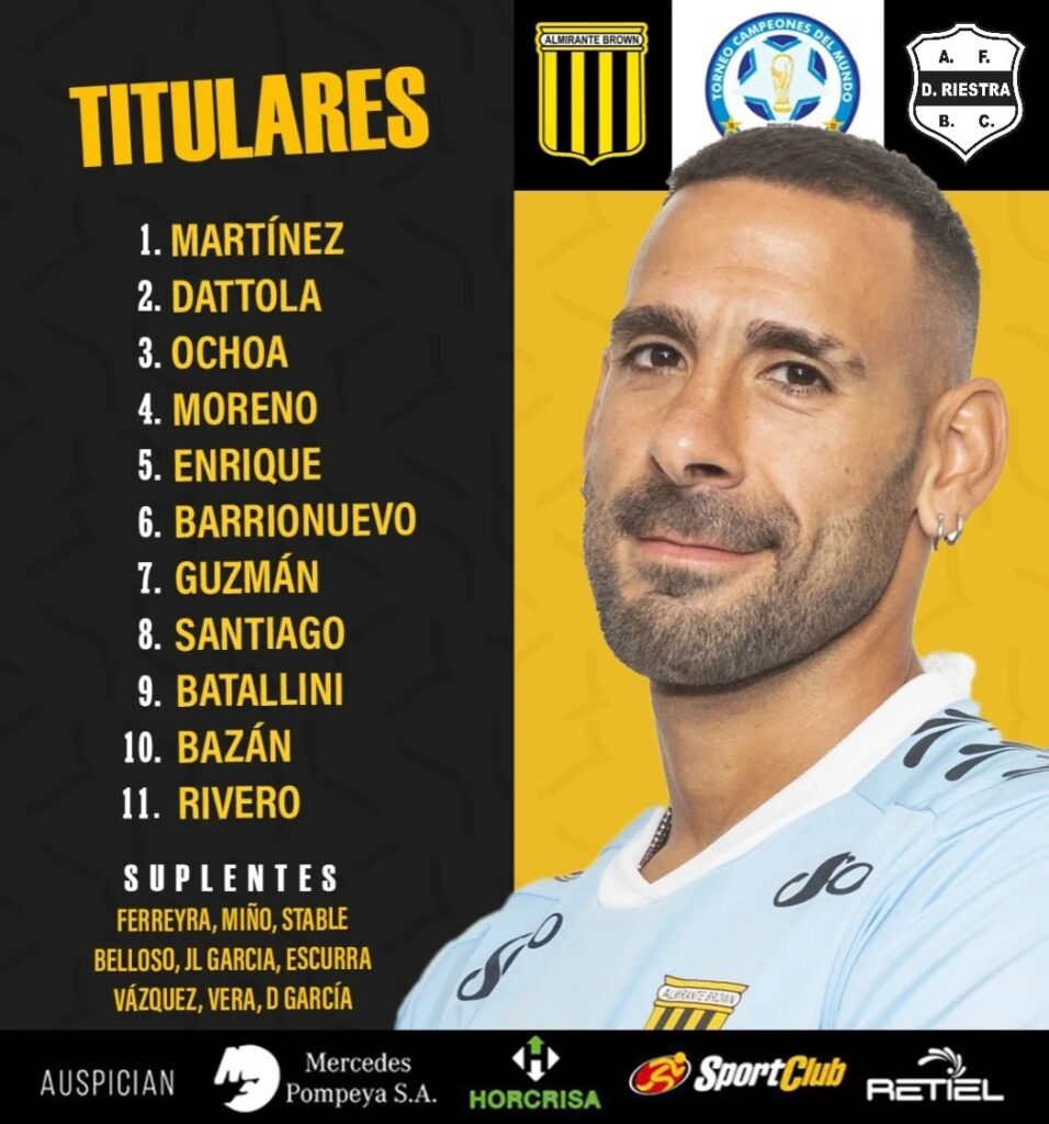 Almirante perdió Riestra reducido