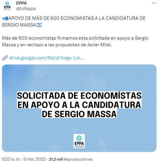 Economistas Massa Milei