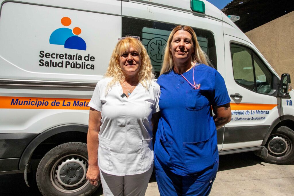La Matanza incorporó las dos primeras mujeres choferes de ambulancias