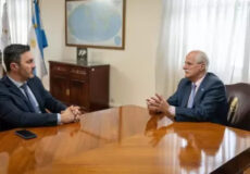 Taiana reunión con Luis Petri