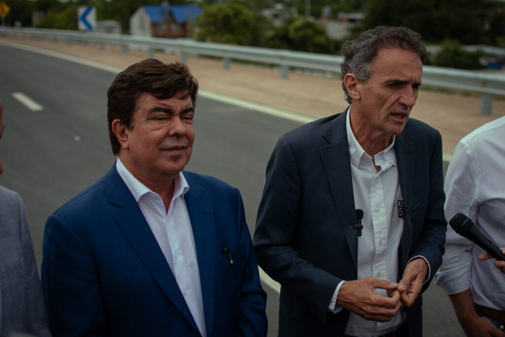 Espinoza y Katopodis habilitaron un nuevo tramo de la Autopista Presidente Perón