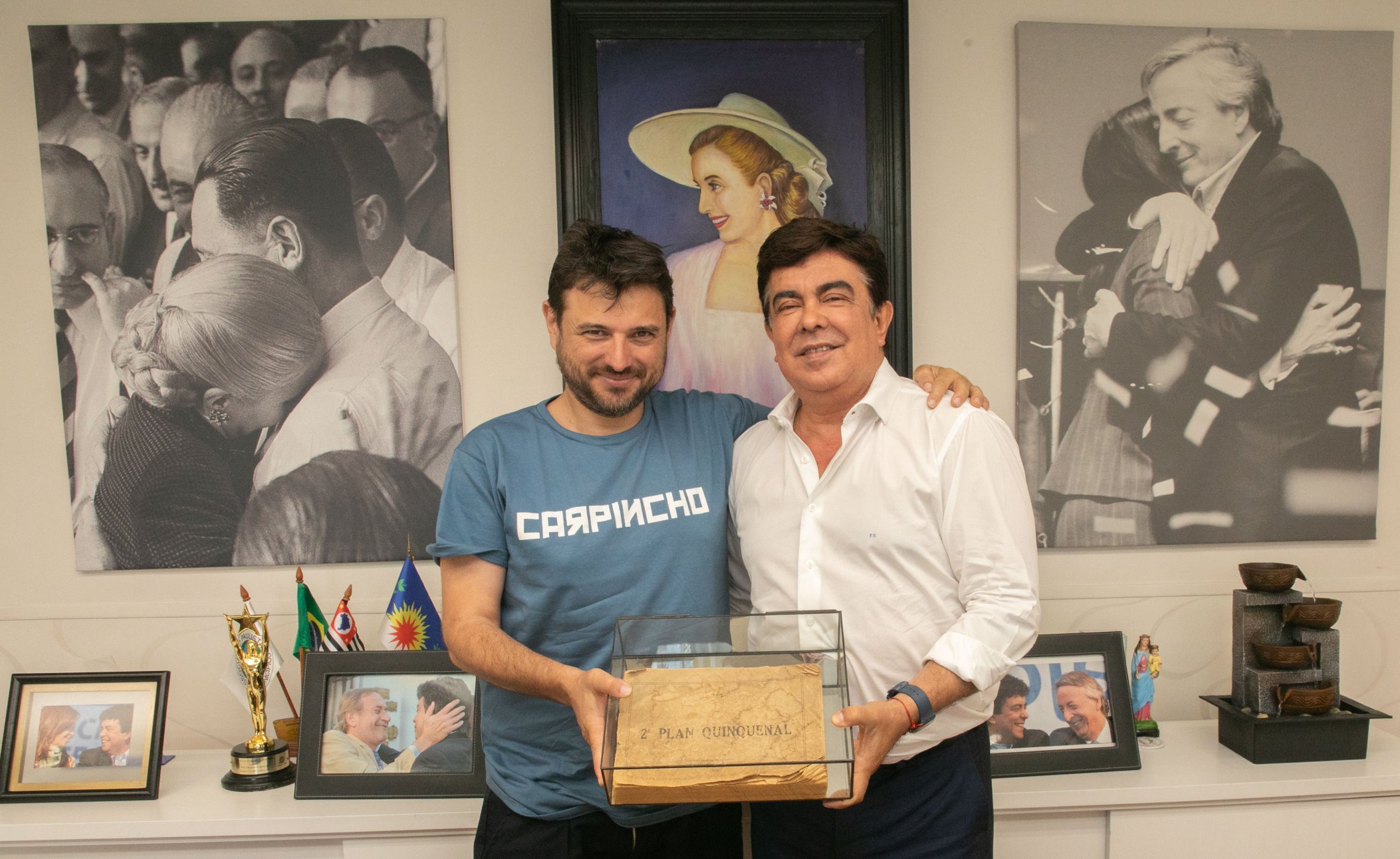 Grabois se reunió con Espinoza para hablar de la situación “social” y “habitacional” del país