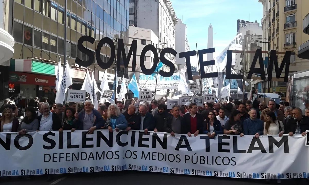 Repudio al cierre de Télam: El gobierno dejará sin trabajo a 700 familias