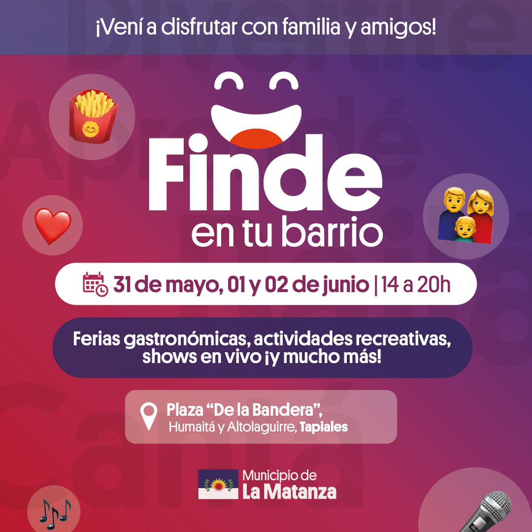 Un nuevo fin de semana, con varias actividades, para toda la comunidad de La Matanza