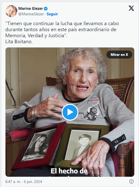 92 años murió Lita Boitano